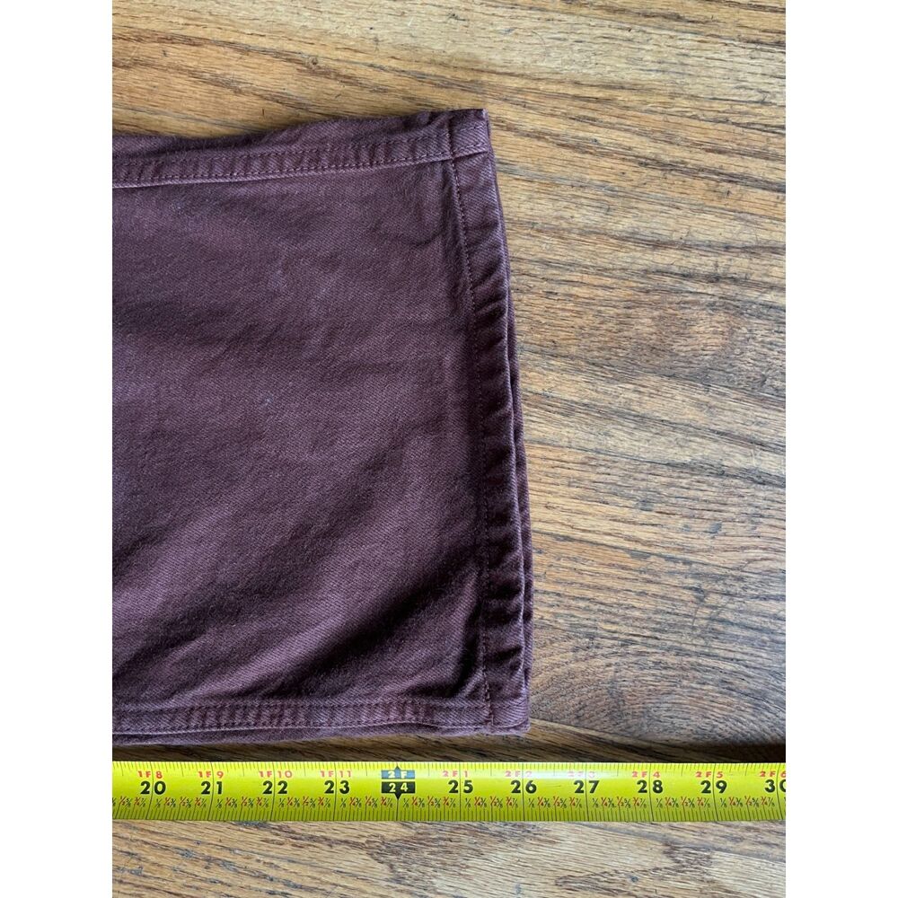 Sezane Brown Cotton Wide Leg Denim Jeans Pants Women's Size 34 - Picture 11 of 12